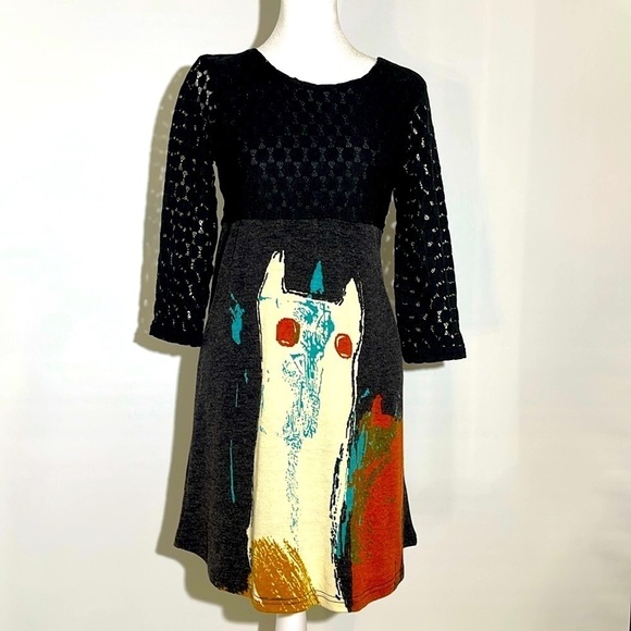 REBORN Vintage Scary Cat Dress Size S - Picture 1 of 5